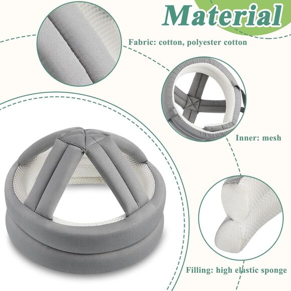 Elderly  Helmet, Safety Helmet Adjustable Breathable Head Protector NEW - Picture 11 of 16